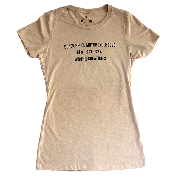 Mens Black Rebel Motorcycle Club Brmc Short Sleeves T Shirt Grey 3XL