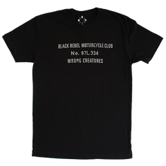 B.R.M.C.® WRONG CREATURES 2018 TOUR BLACK TEE